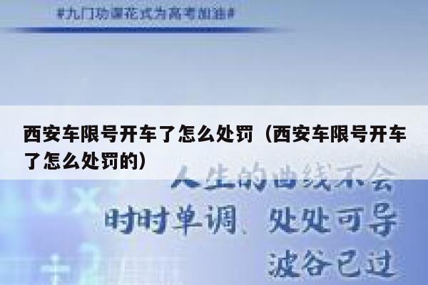 西安车限号开车了怎么处罚（西安车限号开车了怎么处罚的） 第1张