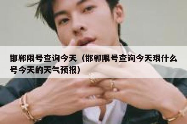 邯郸限号查询今天（邯郸限号查询今天艰什么号今天的天气预报） 第1张