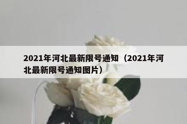 2021年河北最新限号通知（2021年河北最新限号通知图片） 第1张