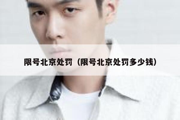 限号北京处罚（限号北京处罚多少钱） 第1张