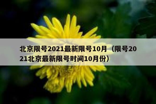 北京限号2021最新限号10月（限号2021北京最新限号时间10月份） 第1张