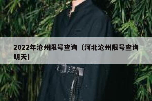 2022年沧州限号查询（河北沧州限号查询明天） 第1张