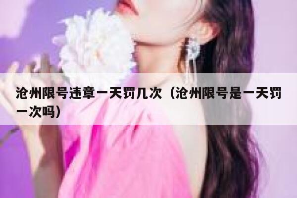 沧州限号违章一天罚几次（沧州限号是一天罚一次吗） 第1张