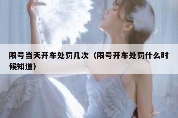 限号当天开车处罚几次（限号开车处罚什么时候知道） 第1张