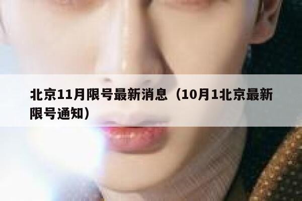 北京11月限号最新消息（10月1北京最新限号通知） 第1张