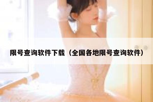 限号查询软件下载（全国各地限号查询软件） 第1张
