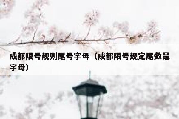 成都限号规则尾号字母（成都限号规定尾数是字母） 第1张