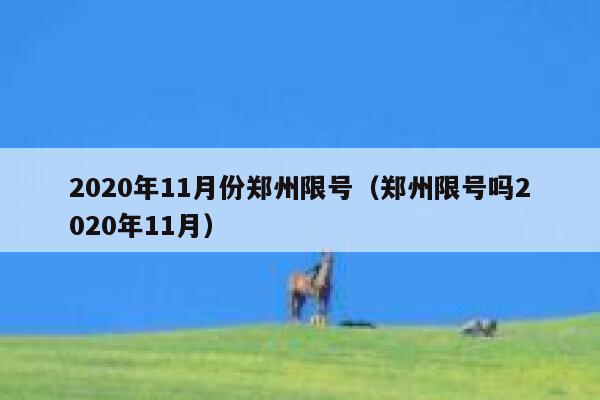 2020年11月份郑州限号(郑州限号吗2020年11月) 第1张 2020年11月份郑州限号(郑州限号吗2020年11月) 第1张