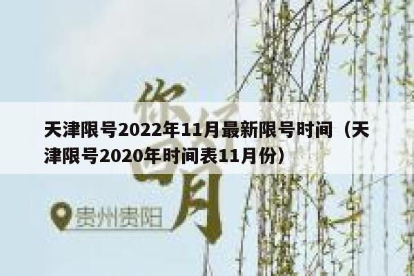天津限号2022年11月最新限号时间（天津限号2020年时间表11月份） 第1张