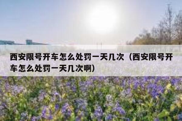 西安限号开车怎么处罚一天几次（西安限号开车怎么处罚一天几次啊） 第1张