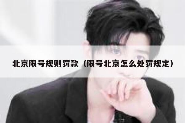 北京限号规则罚款（限号北京怎么处罚规定） 第1张