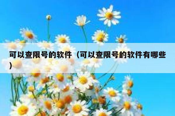 可以查限号的软件(可以查限号的软件有哪些) 第1张 可以查限号的软件(可以查限号的软件有哪些) 第1张