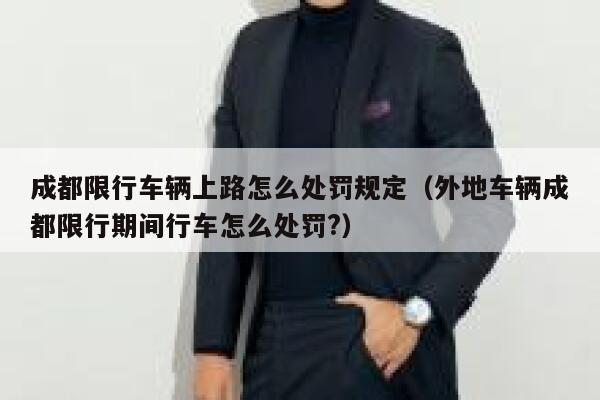 成都限行车辆上路怎么处罚规定（外地车辆成都限行期间行车怎么处罚?） 第1张