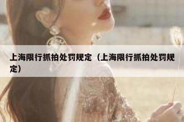 上海限行抓拍处罚规定(上海限行抓拍处罚规定) 第1张 上海限行抓拍处罚规定(上海限行抓拍处罚规定) 第1张