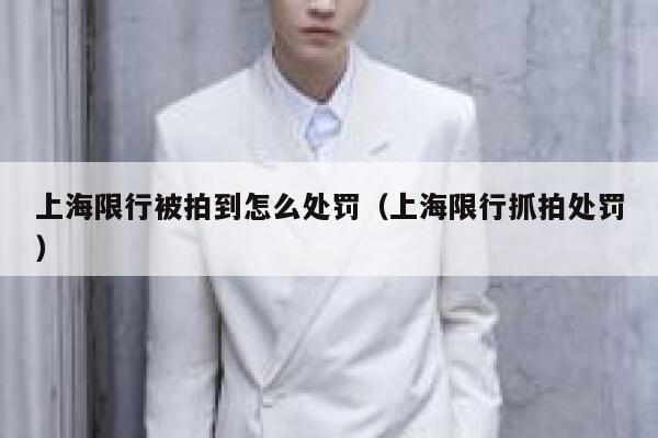 上海限行被拍到怎么处罚（上海限行抓拍处罚） 第1张