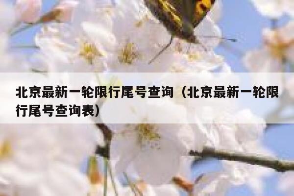北京最新一轮限行尾号查询(北京最新一轮限行尾号查询表) 第1张 北京最新一轮限行尾号查询(北京最新一轮限行尾号查询表) 第1张