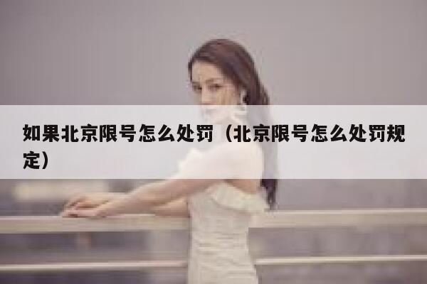 如果北京限号怎么处罚(北京限号怎么处罚规定) 第1张 如果北京限号怎么处罚(北京限号怎么处罚规定) 第1张
