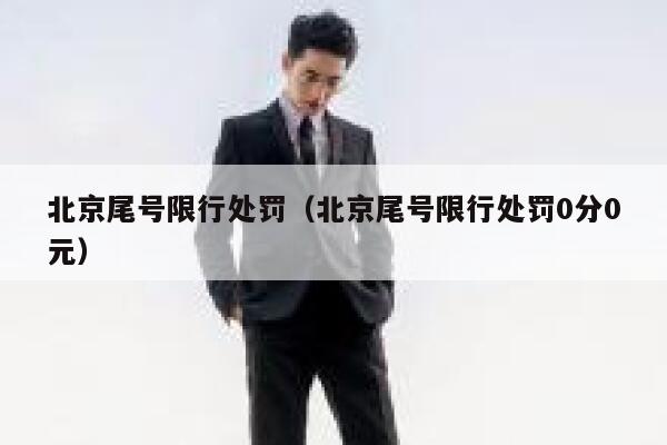 北京尾号限行处罚（北京尾号限行处罚0分0元） 第1张