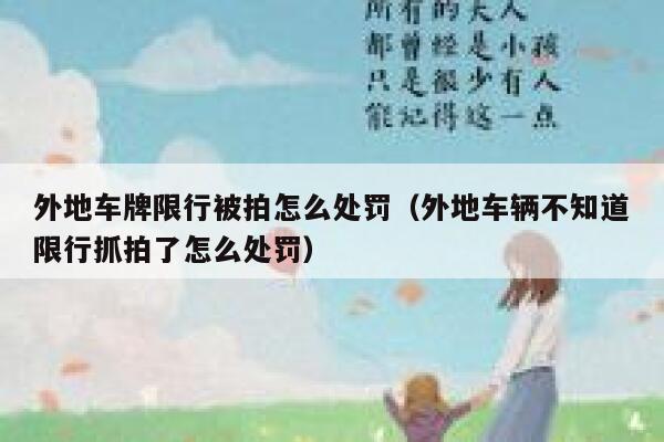 外地车牌限行被拍怎么处罚(外地车辆不知道限行抓拍了怎么处罚) 第1张 外地车牌限行被拍怎么处罚(外地车辆不知道限行抓拍了怎么处罚) 第1张
