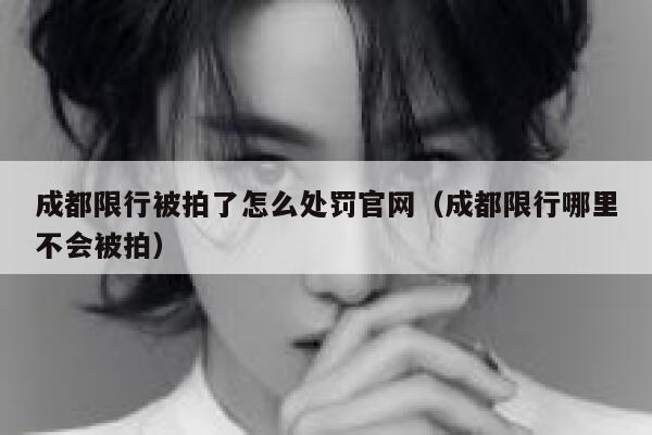 成都限行被拍了怎么处罚官网（成都限行哪里不会被拍） 第1张