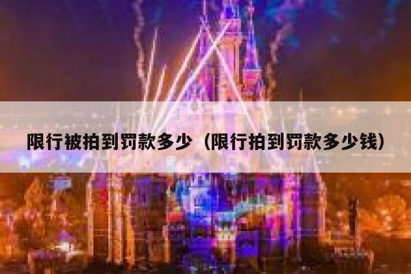 限行被拍到罚款多少（限行拍到罚款多少钱） 第1张