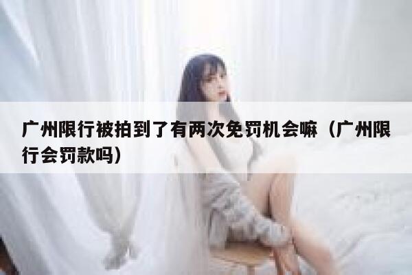 广州限行被拍到了有两次免罚机会嘛(广州限行会罚款吗) 第1张 广州限行被拍到了有两次免罚机会嘛(广州限行会罚款吗) 第1张