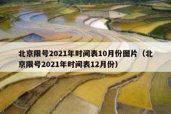 北京限号2021年时间表10月份图片(北京限号2021年时间表12月份) 第1张 北京限号2021年时间表10月份图片(北京限号2021年时间表12月份) 第1张