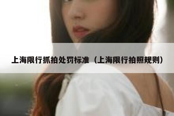 上海限行抓拍处罚标准(上海限行拍照规则) 第1张 上海限行抓拍处罚标准(上海限行拍照规则) 第1张