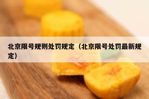 北京限号规则处罚规定(北京限号处罚最新规定) 第1张 北京限号规则处罚规定(北京限号处罚最新规定) 第1张