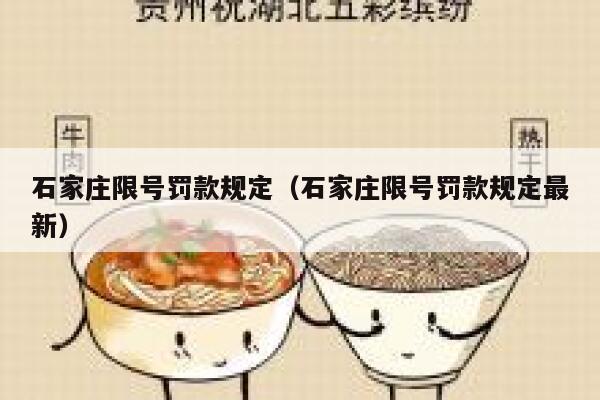 石家庄限号罚款规定（石家庄限号罚款规定最新） 第1张