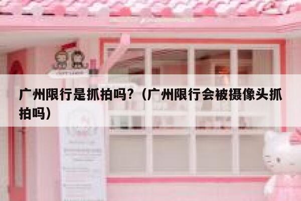 广州限行是抓拍吗?（广州限行会被摄像头抓拍吗） 第1张