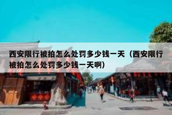 西安限行被拍怎么处罚多少钱一天（西安限行被拍怎么处罚多少钱一天啊） 第1张