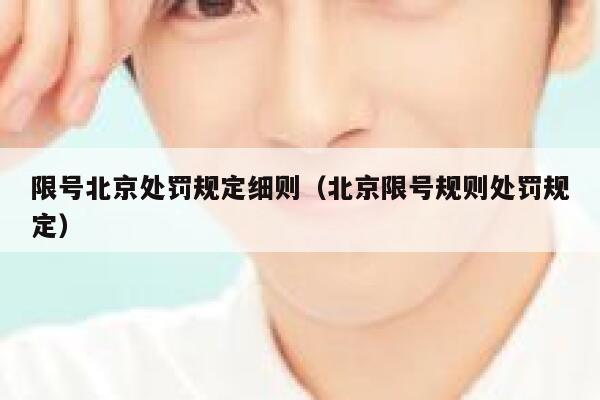 限号北京处罚规定细则（北京限号规则处罚规定） 第1张