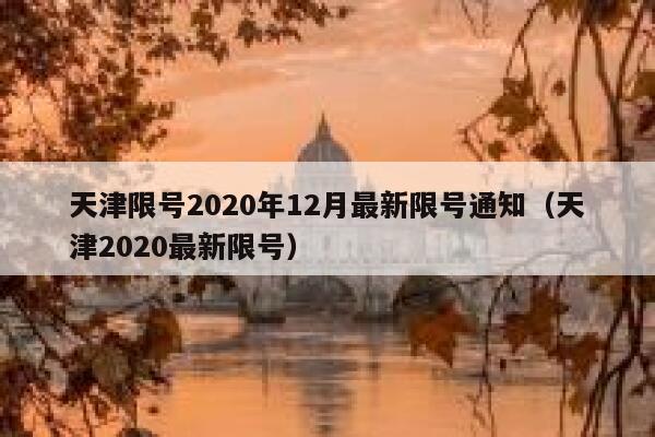 天津限号2020年12月最新限号通知（天津2020最新限号） 第1张