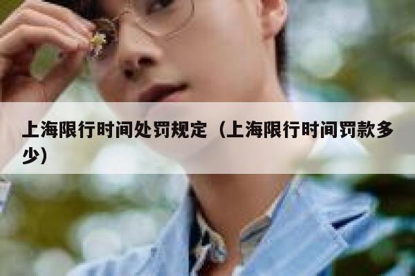 上海限行时间处罚规定（上海限行时间罚款多少） 第1张