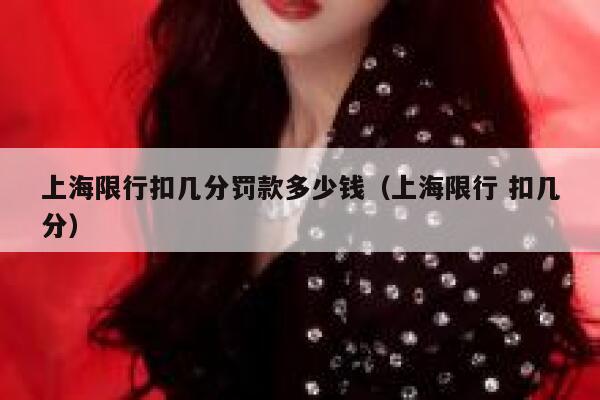 上海限行扣几分罚款多少钱（上海限行 扣几分） 第1张