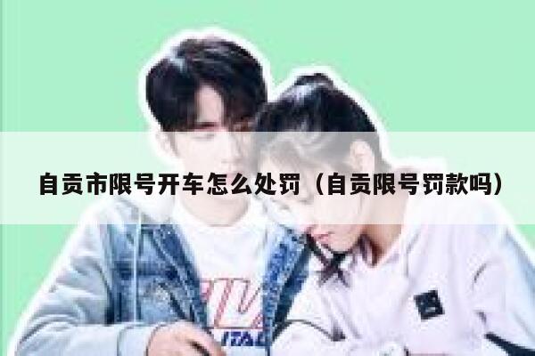 自贡市限号开车怎么处罚（自贡限号罚款吗） 第1张