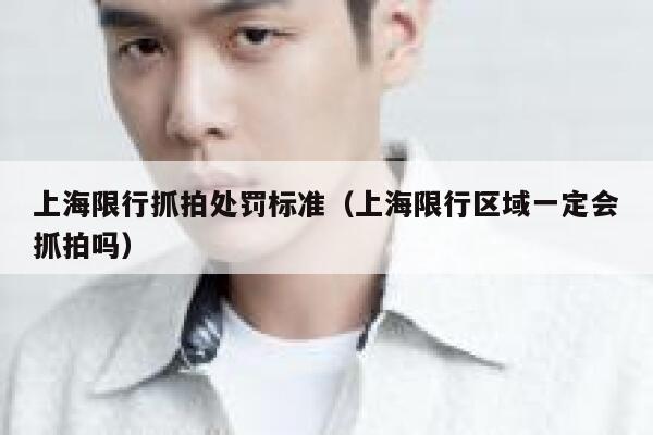 上海限行抓拍处罚标准（上海限行区域一定会抓拍吗） 第1张
