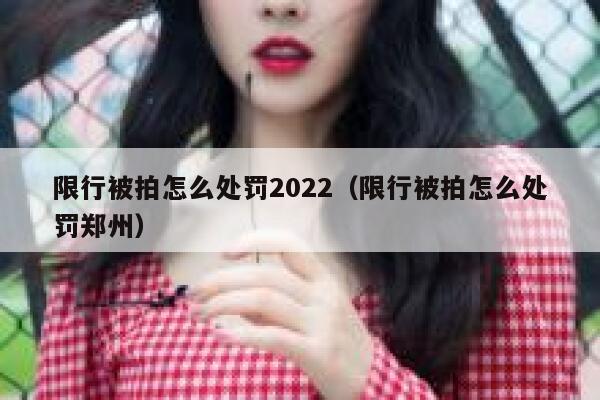 限行被拍怎么处罚2022（限行被拍怎么处罚郑州） 第1张