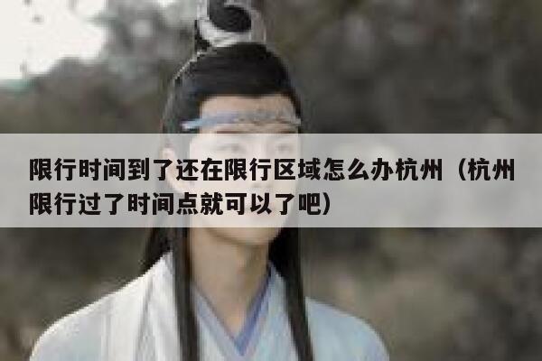 限行时间到了还在限行区域怎么办杭州（杭州限行过了时间点就可以了吧） 第1张