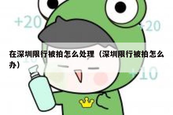 在深圳限行被拍怎么处理（深圳限行被拍怎么办） 第1张