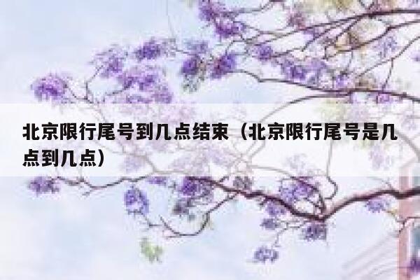 北京限行尾号到几点结束（北京限行尾号是几点到几点） 第1张