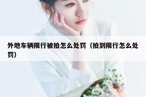 外地车辆限行被拍怎么处罚（拍到限行怎么处罚） 第1张