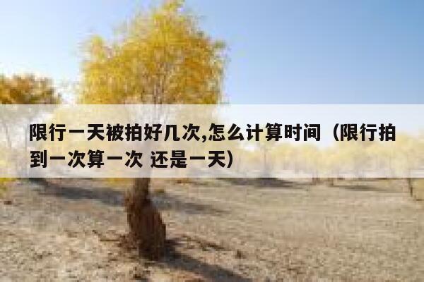 限行一天被拍好几次,怎么计算时间（限行拍到一次算一次 还是一天） 第1张