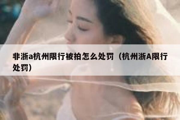 非浙a杭州限行被拍怎么处罚（杭州浙A限行处罚） 第1张