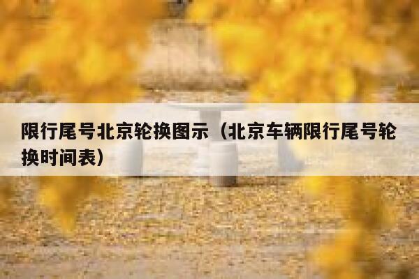 限行尾号北京轮换图示（北京车辆限行尾号轮换时间表） 第1张