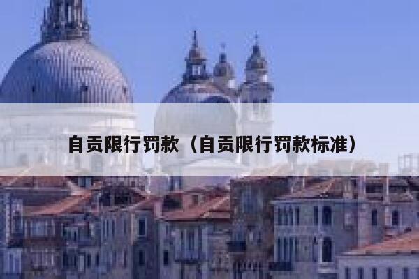 自贡限行罚款（自贡限行罚款标准） 第1张