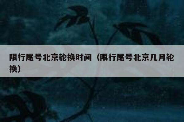 限行尾号北京轮换时间（限行尾号北京几月轮换） 第1张