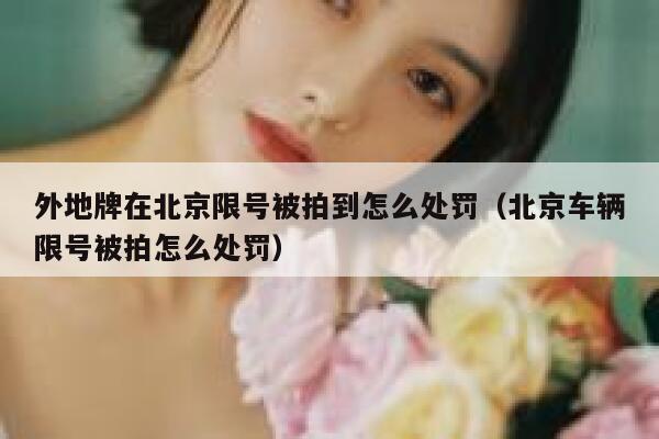 外地牌在北京限号被拍到怎么处罚（北京车辆限号被拍怎么处罚） 第1张