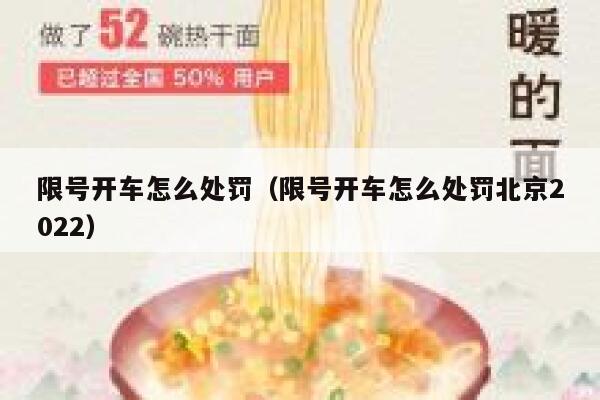 限号开车怎么处罚（限号开车怎么处罚北京2022） 第1张